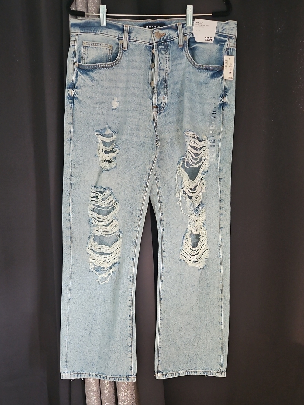 NWT Aeropostale Light Blue Denim Low Rise Skater Jeans Size 12R
